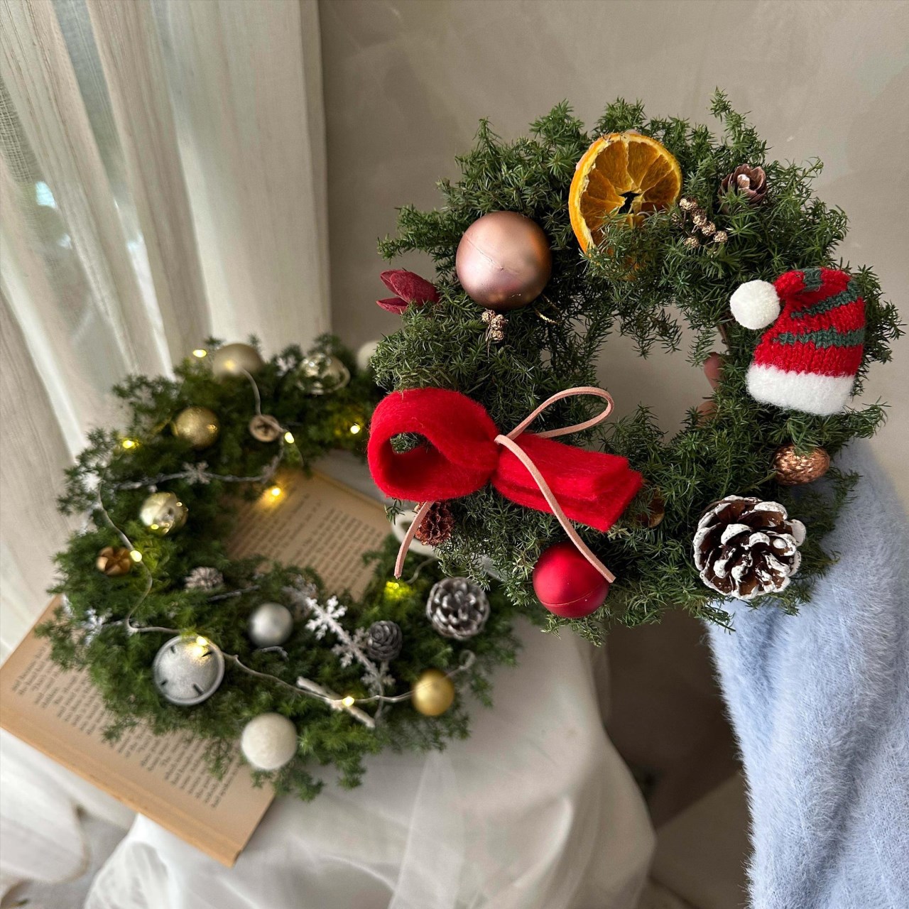 【課程】雪松聖誕花圈 