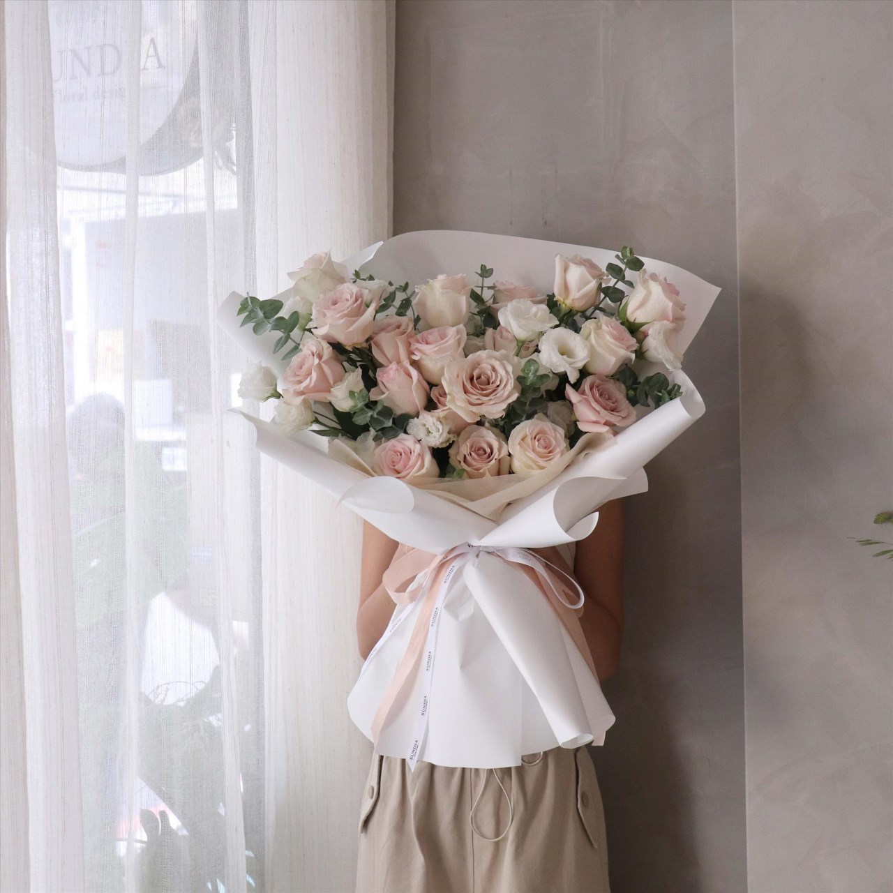 奶茶仙女白鮮花束