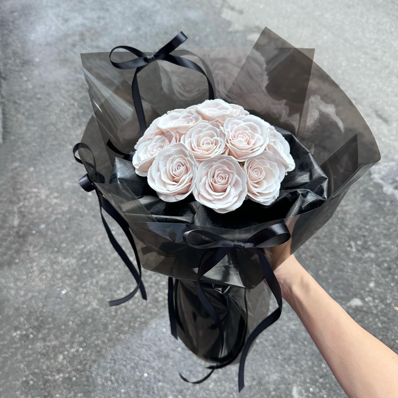 芭蕾風曼塔玫瑰香皂花束
