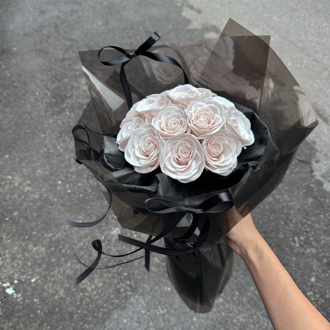 芭蕾風曼塔玫瑰香皂花束