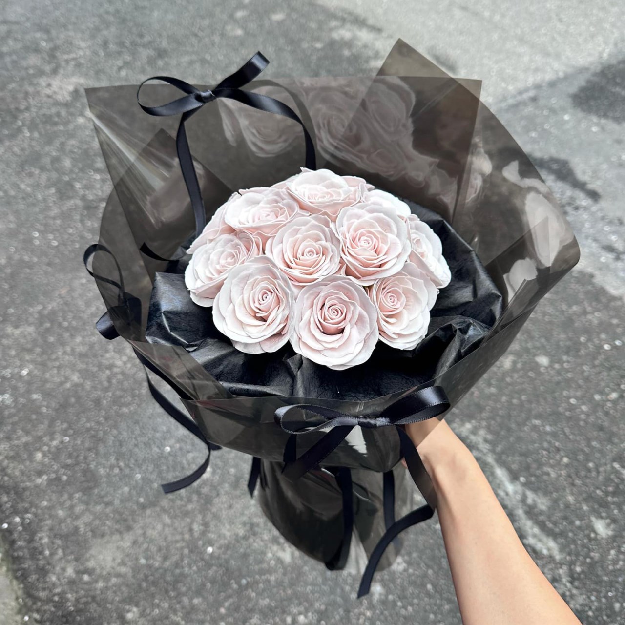 芭蕾風曼塔玫瑰香皂花束