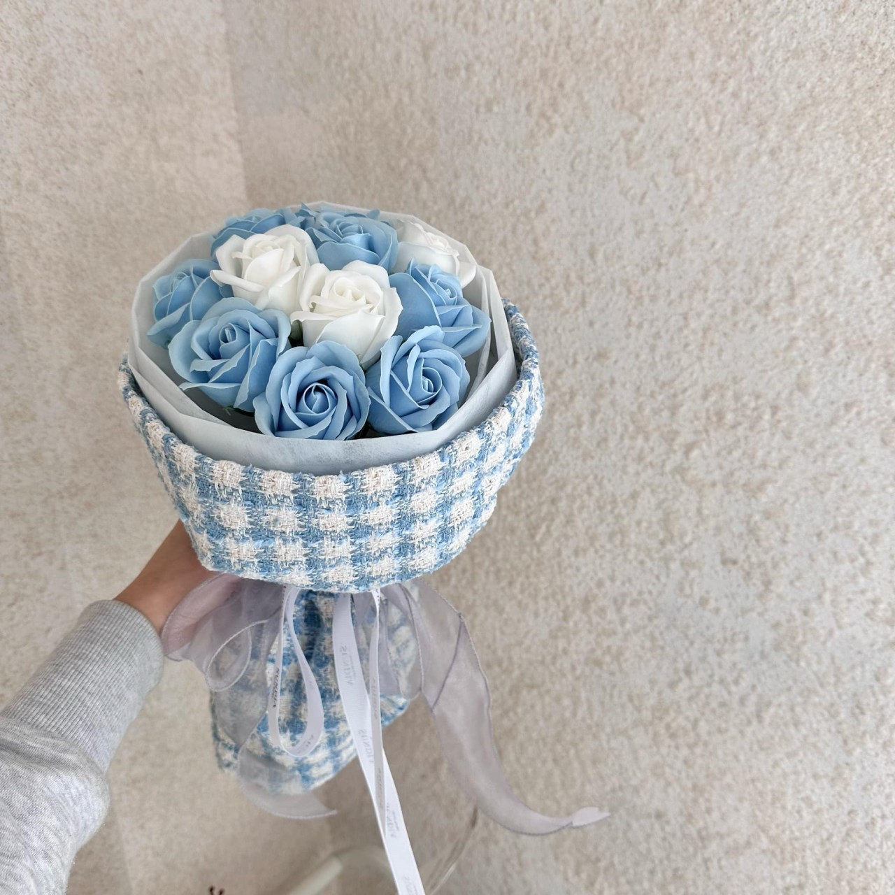寶寶藍香氛小香香皂花束