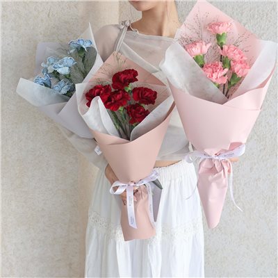 五朵康乃馨母親節鮮花花束(多色可選!)