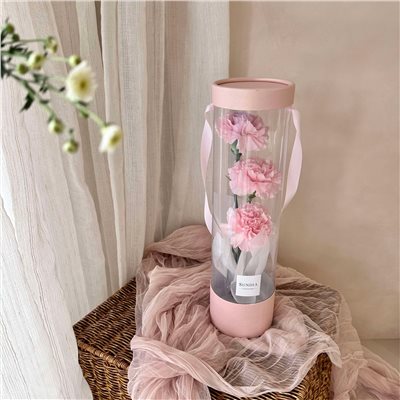康乃馨新鮮手提長花桶