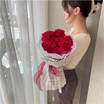 母親節限定-俄羅斯小香花束/紅色鮮花康乃馨